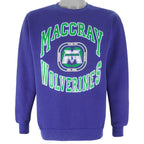 Vintage (Discus Athletic) - Maccray Wolverines Crew Neck Sweatshirt 1990s Medium