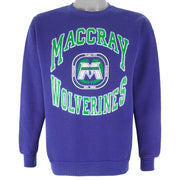 Vintage (Discus Athletic) - Maccray Wolverines Crew Neck Sweatshirt 1990s Medium