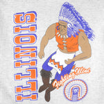 NCAA - Illinois Fighting Illini Football T-Shirt 1990s Large Vintage Retro Football College
