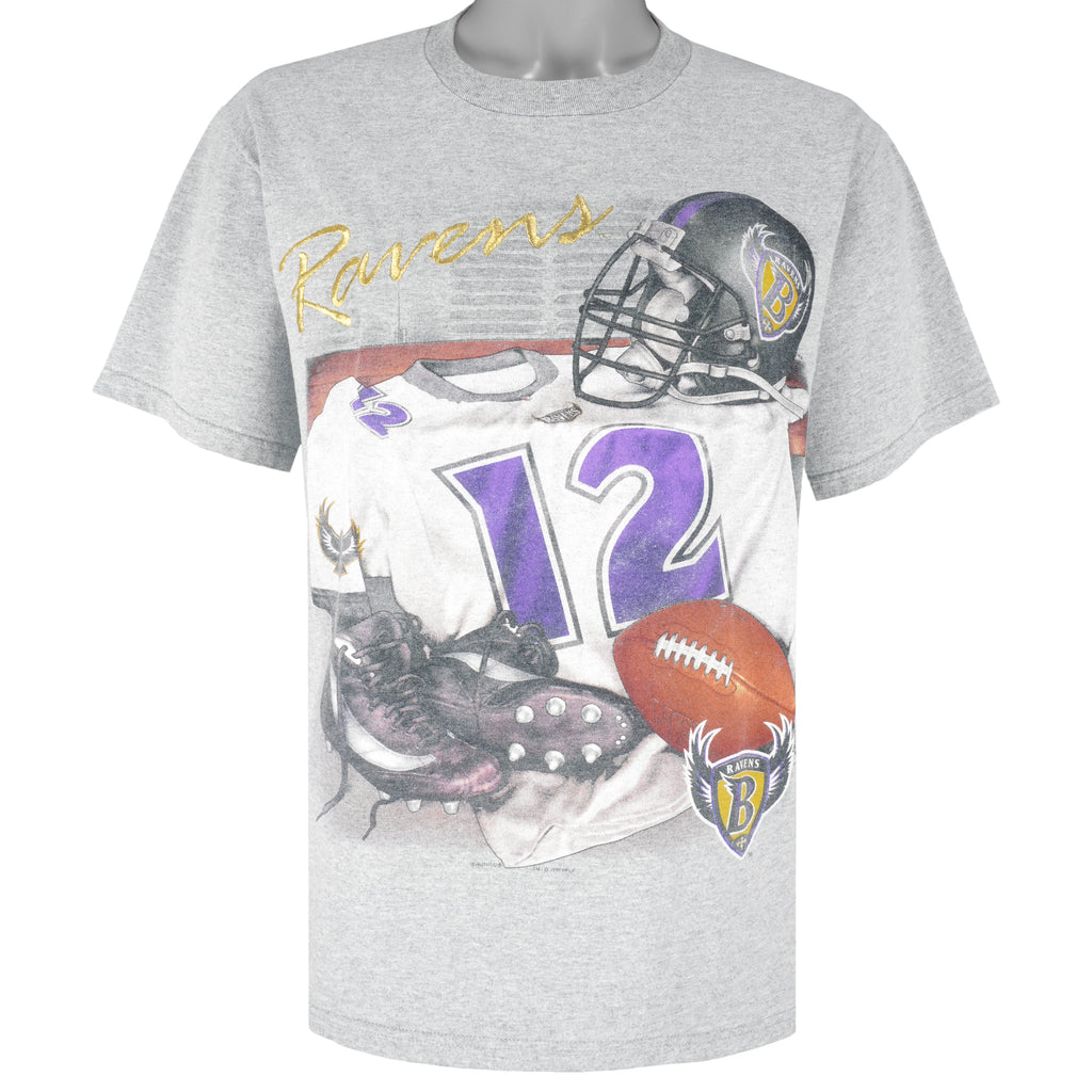 NFL (Lee) - Baltimore Ravens Locker Room T-Shirt 1995 Medium Vintage Retro Football
