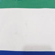 Ralph Lauren (Polo) - RL-67 White & Blue Striped Polo-93 T-Shirt 2000s Small