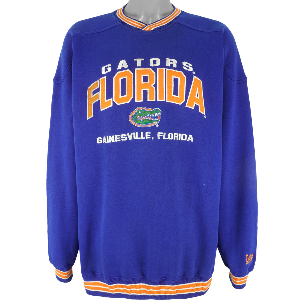 NCAA (Lee) - Florida Gators Embroidered Crew Neck Sweatshirt 1990s X-Large Vintage Retro Football College