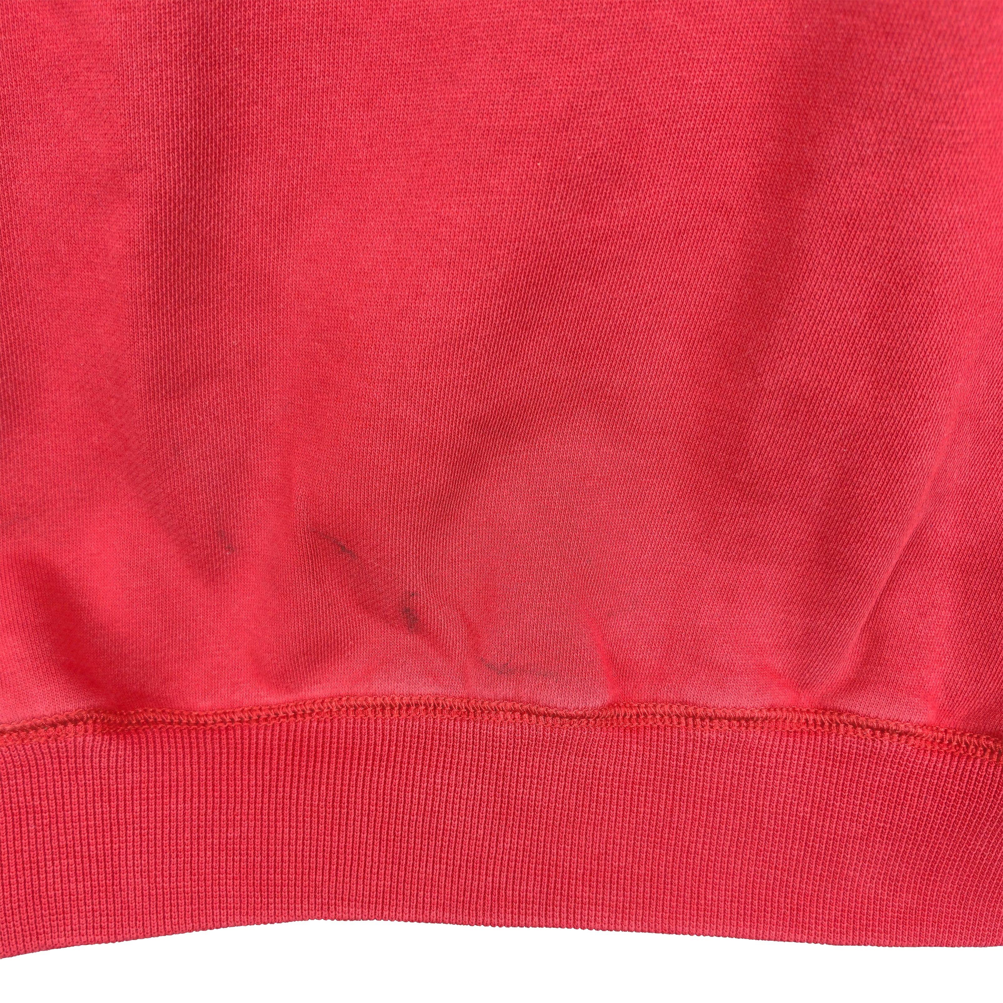 Adidas - Red Equipment 1/4 Zip Embroidered Sweatshirt 1990s X-Large Vintage Retro