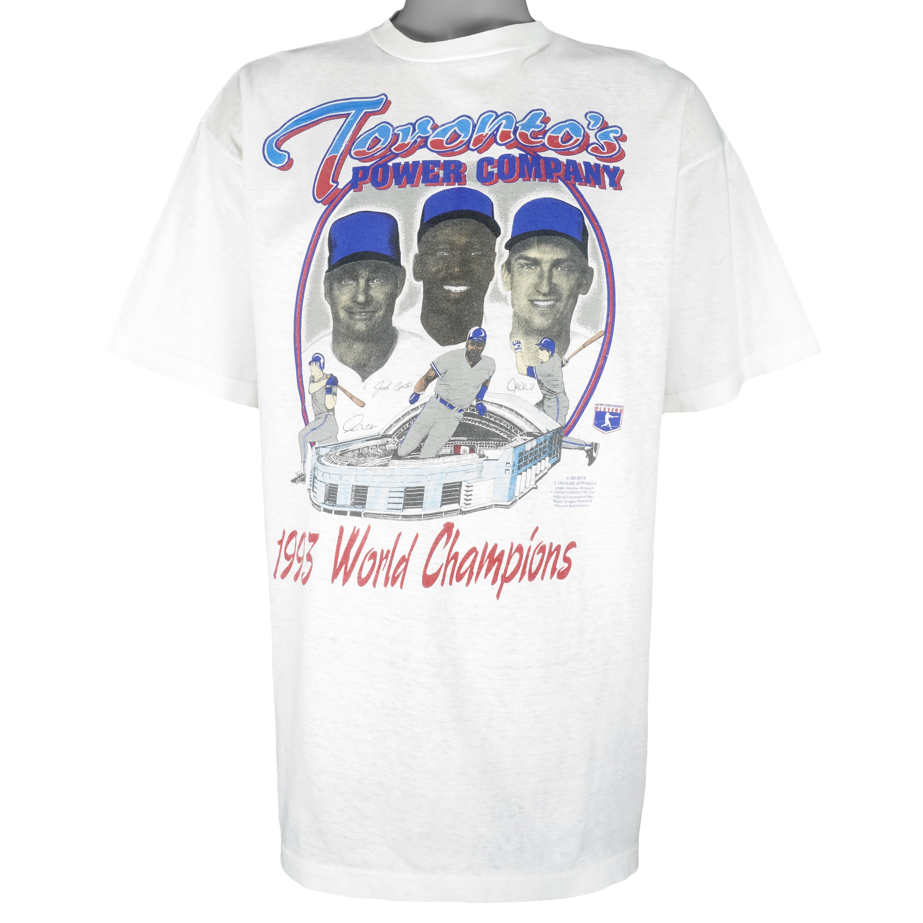 MLB (Playerz) - Toronto Blue Jays World Champions Players T-Shirt 1992 X-Large