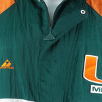 NCAA (Apex One) - Miami Hurricane Windbreaker 1990s X-Large Vintage Retro Football College 