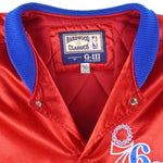 NBA (Hardwood Classic) - Philadelphia 76ers Satin Jacket 2000s Large