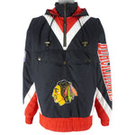 NHL (Lee) - Chicago Blackhawks Pullover Puffer Jacket 2000s Large Vintage Retro