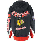NHL (Lee) - Chicago Blackhawks Pullover Puffer Jacket 2000s Large Vintage Retro