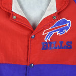 NFL (Swingser) - Buffalo Bills Spell-Out Windbreaker 1990s Medium Vintage Retro Football