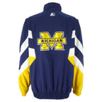 Starter - Michigan Wolverines Pullover Jacket 1990s X-Large Vintage Retro