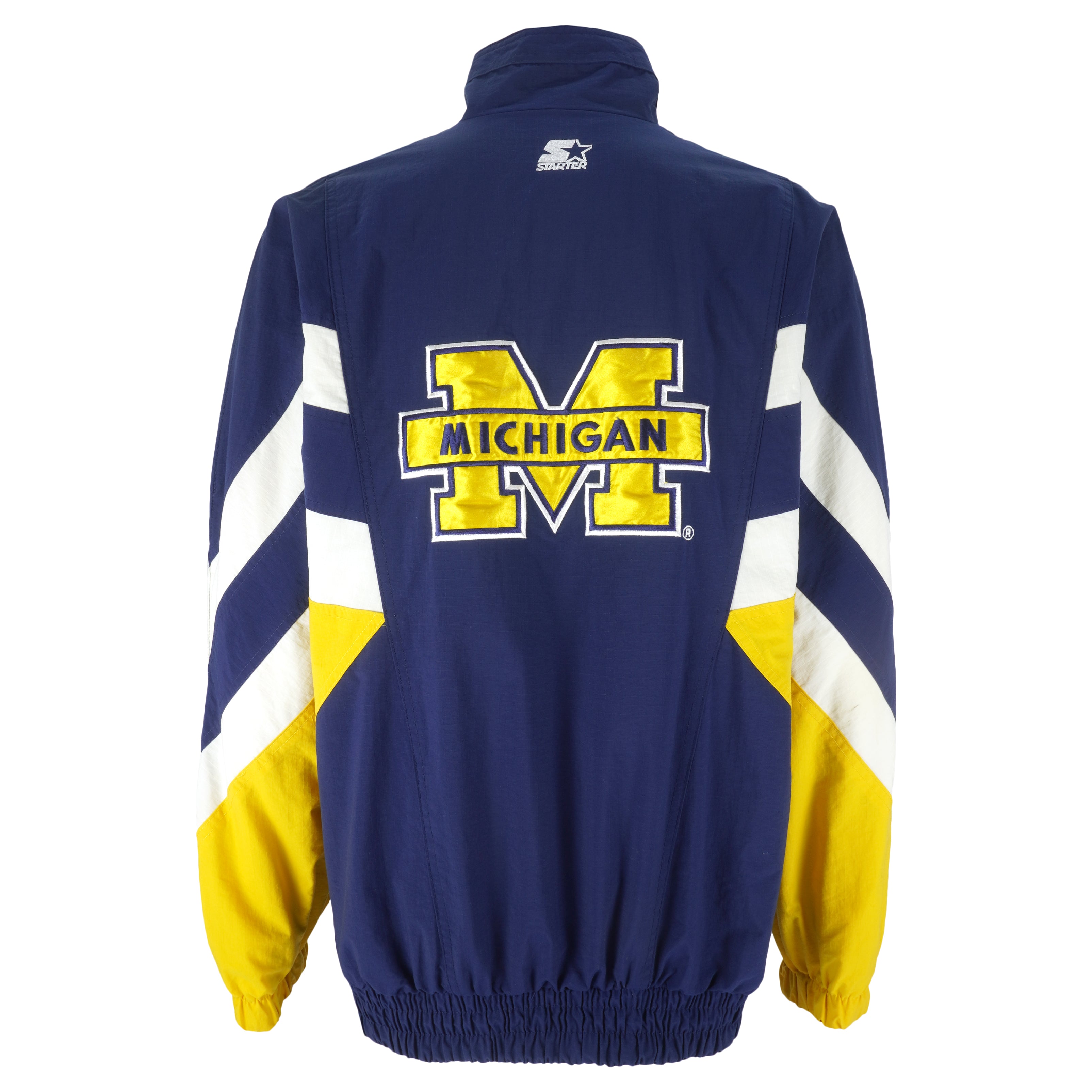 Starter - Michigan Wolverines Pullover Jacket 1990s X-Large Vintage Retro