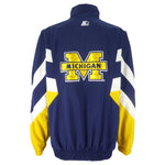 Starter - Michigan Wolverines Pullover Jacket 1990s X-Large Vintage Retro