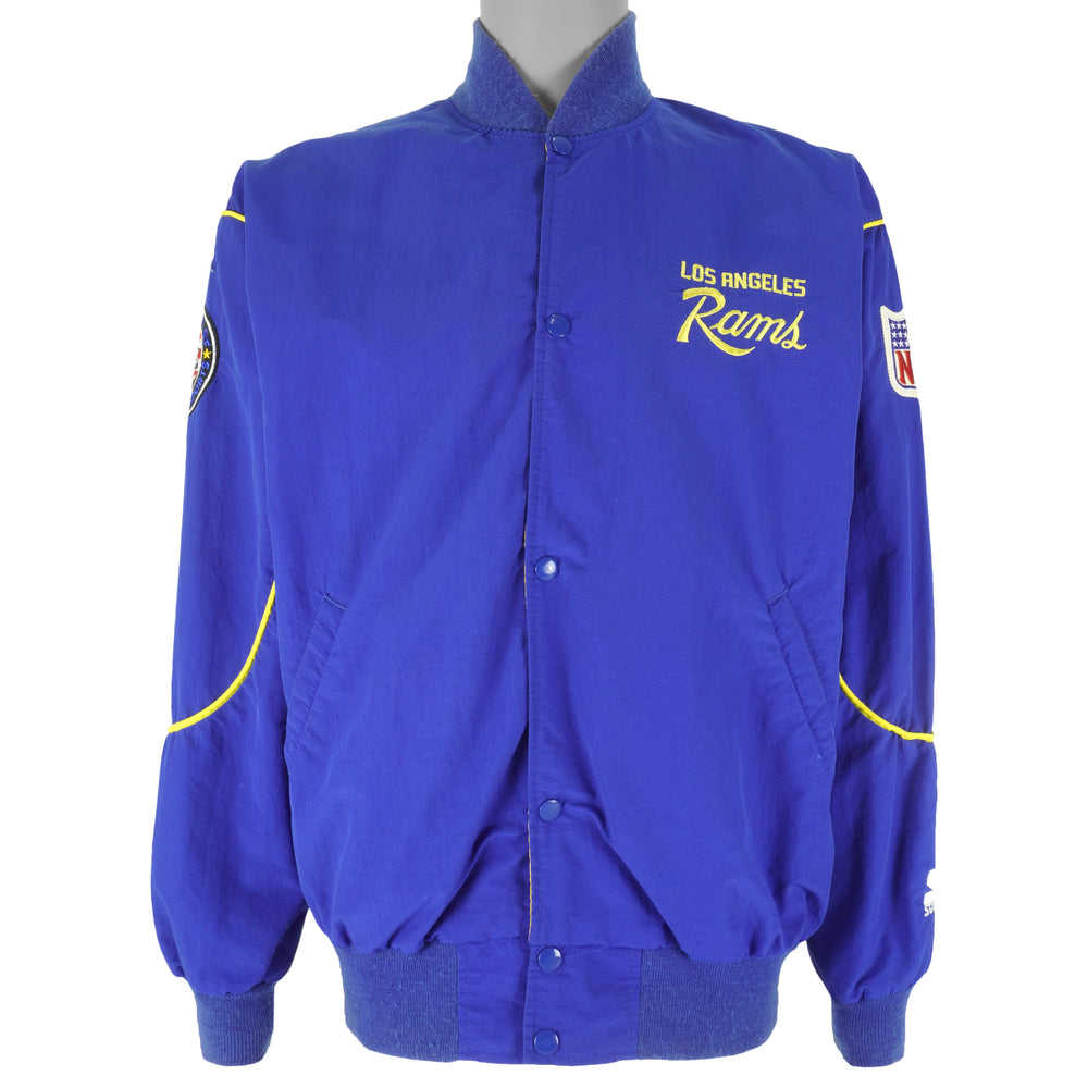 Starter - St. Louis Rams Embroidered Jacket 1990s Large Vintage Retro Football
