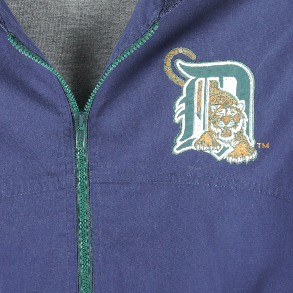MLB (Pro Player) - Detroit Tigers Windbreaker 1990s Large Vintage Retro Baseball