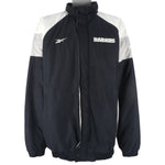 Reebok (Pro Line)- Oakland Raiders Puffer Jacket 1990s X-Large Vintage Retro Football