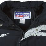 Reebok (Pro Line)- Oakland Raiders Puffer Jacket 1990s X-Large Vintage Retro Football