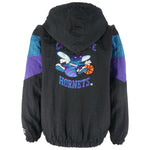 Starter - Charlotte Hornets Hooded Pullover Jacket 1990s Large Vintage Retro Basketball