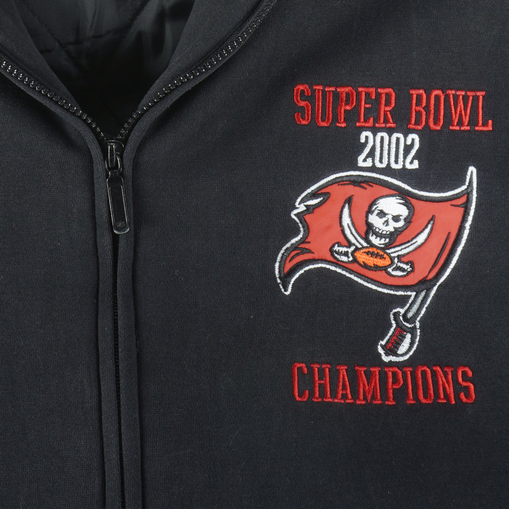 NFL - Tampa Bay Buccaneers Super Bowl Champion Jacket 2002 Large Vintage Retro Football
