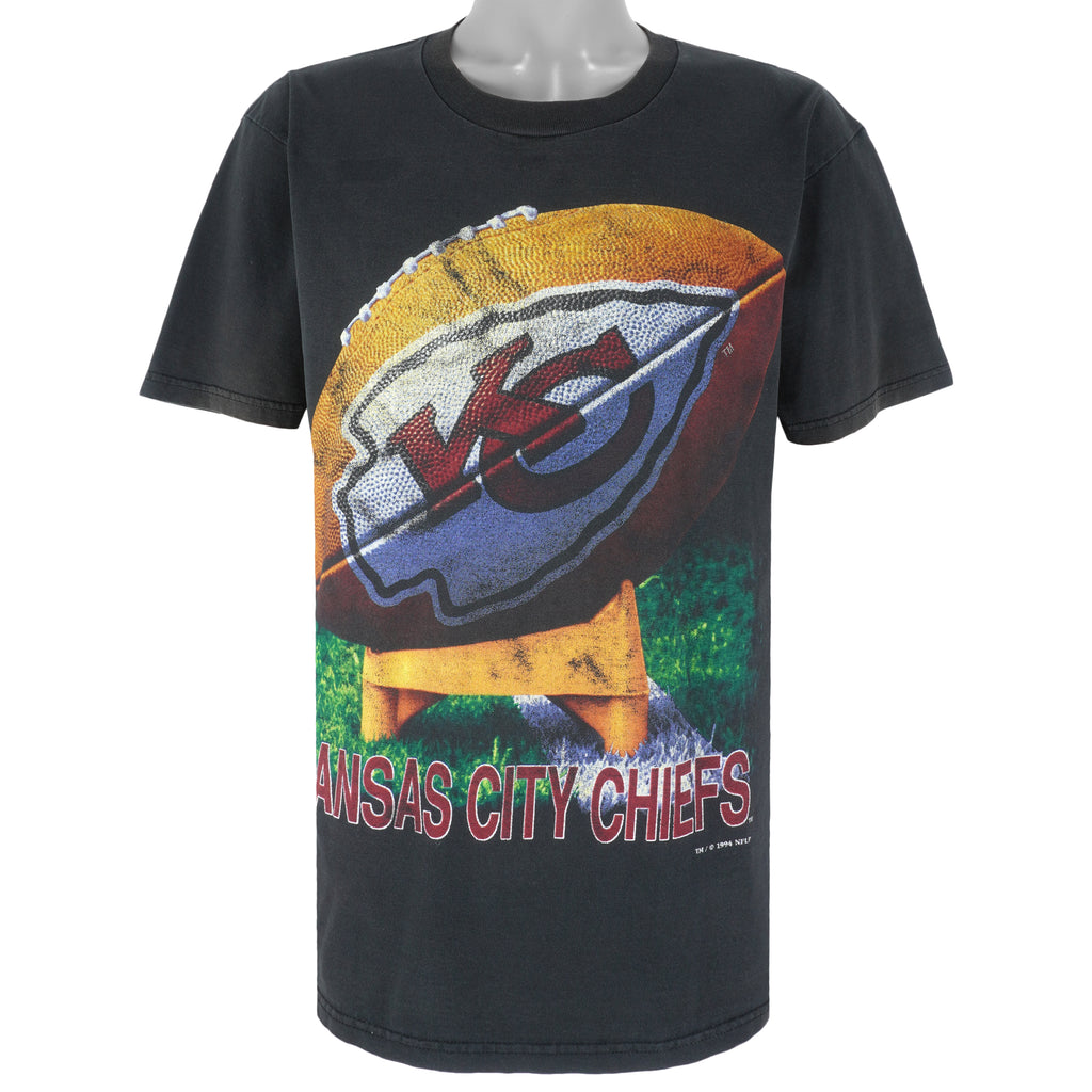 NFL (Nutmeg) - Kansas City Chiefs T-Shirt 1994 Large Vintage Retro Football
