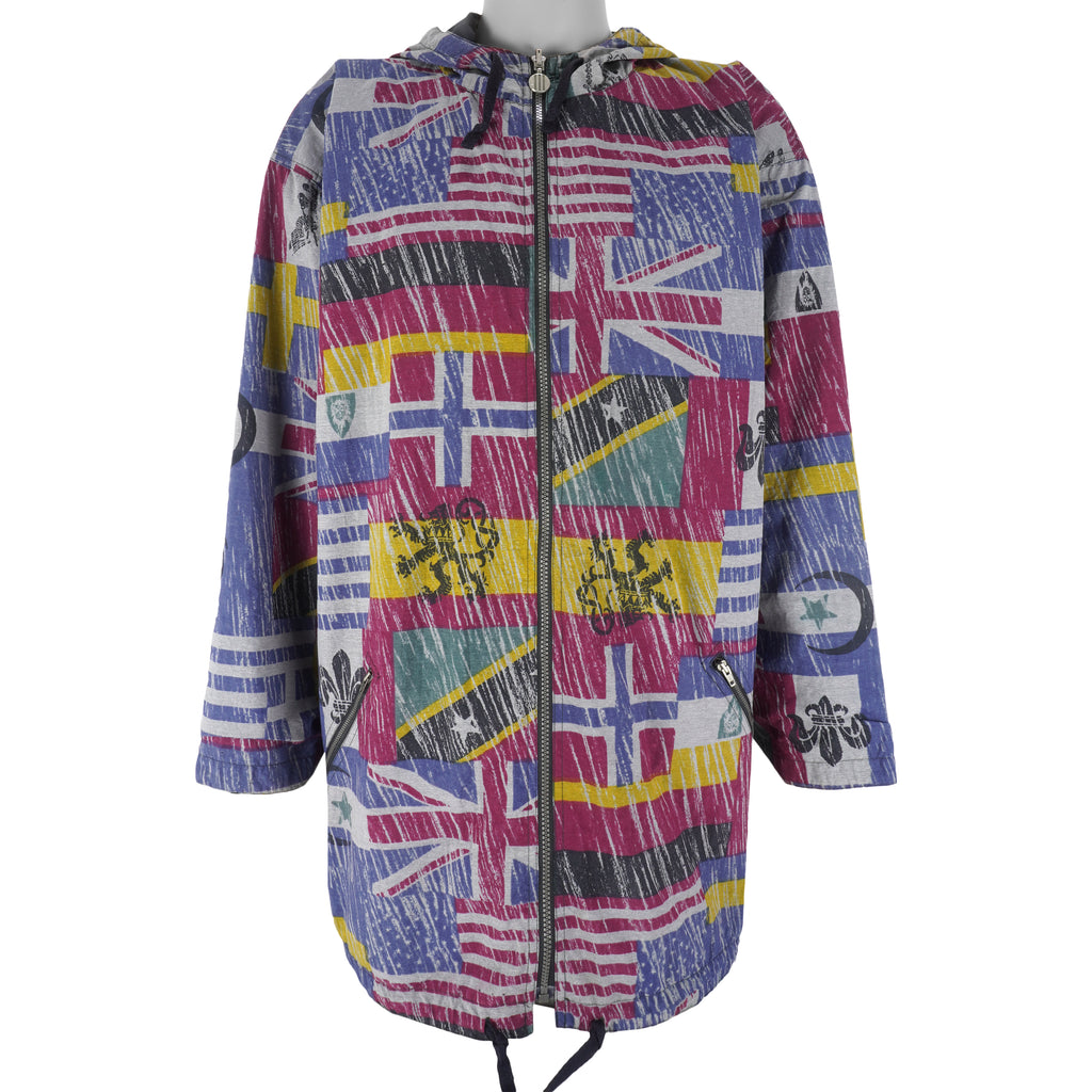 Adidas - World Cup USA All Over Print Reversible Jacket 1994 Large Vintage Retro