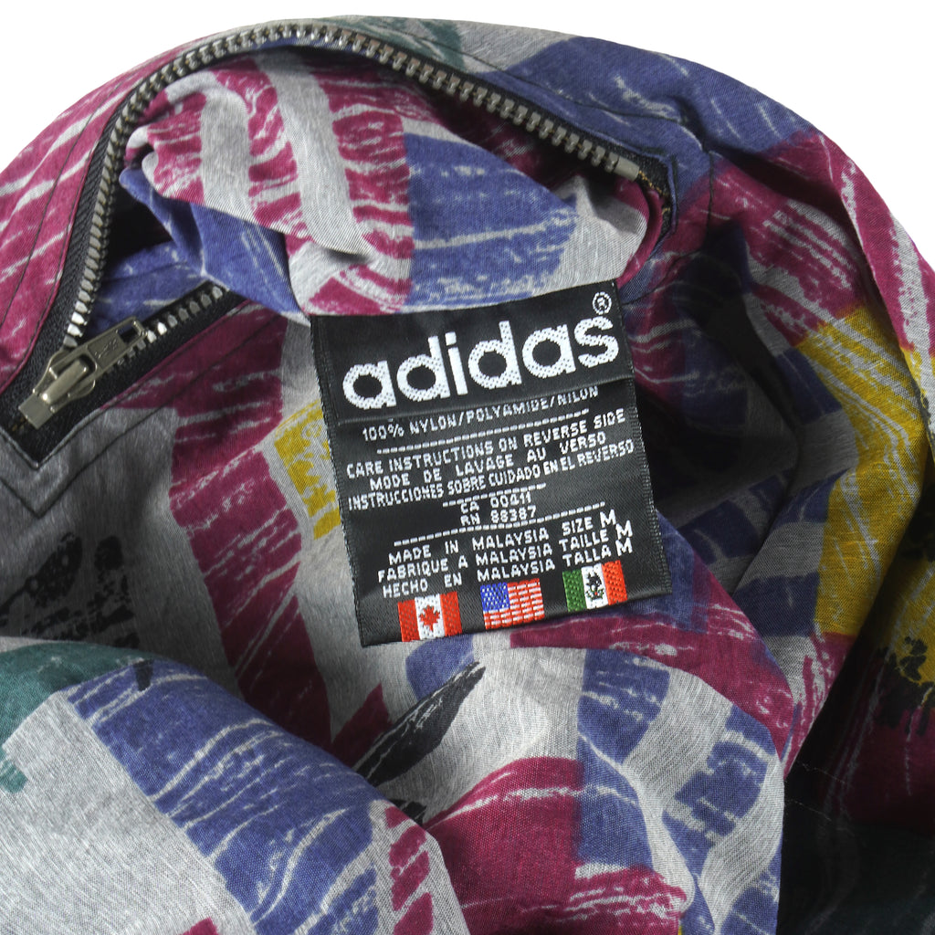 Adidas - World Cup USA All Over Print Reversible Jacket 1994 Large Vintage Retro