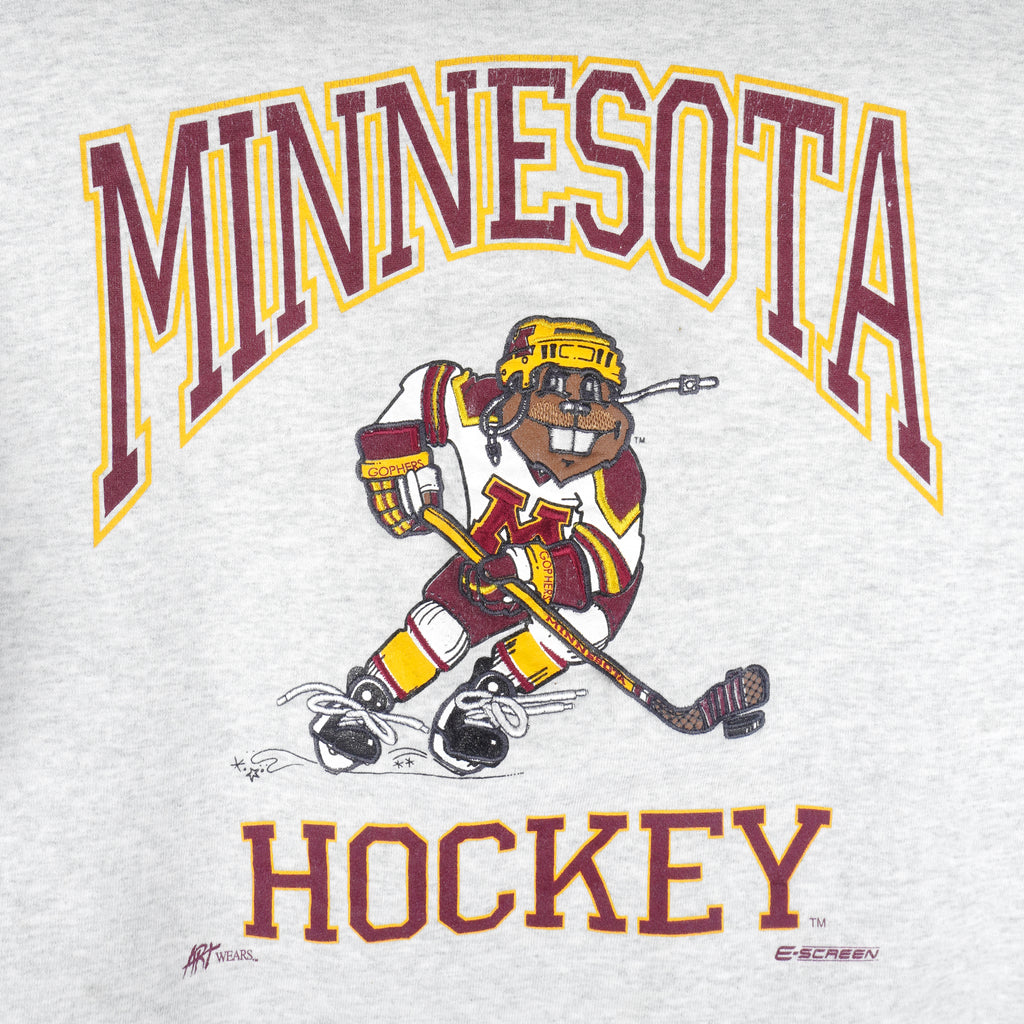 NCAA - Minnesota Golden Gophers Hockey Sweatshirt 1990s X-Large Vintage Retro Hockey