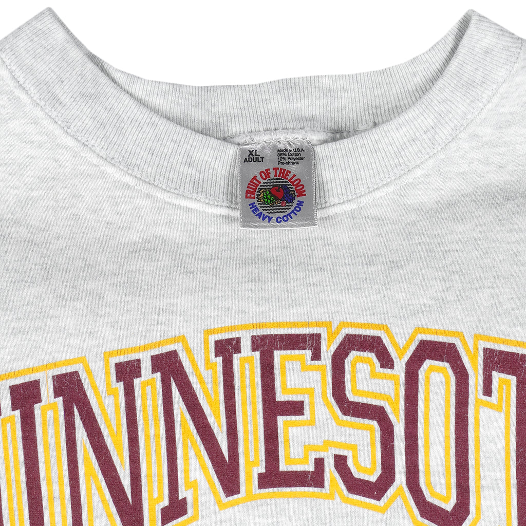 NCAA - Minnesota Golden Gophers Hockey Sweatshirt 1990s X-Large Vintage Retro Hockey