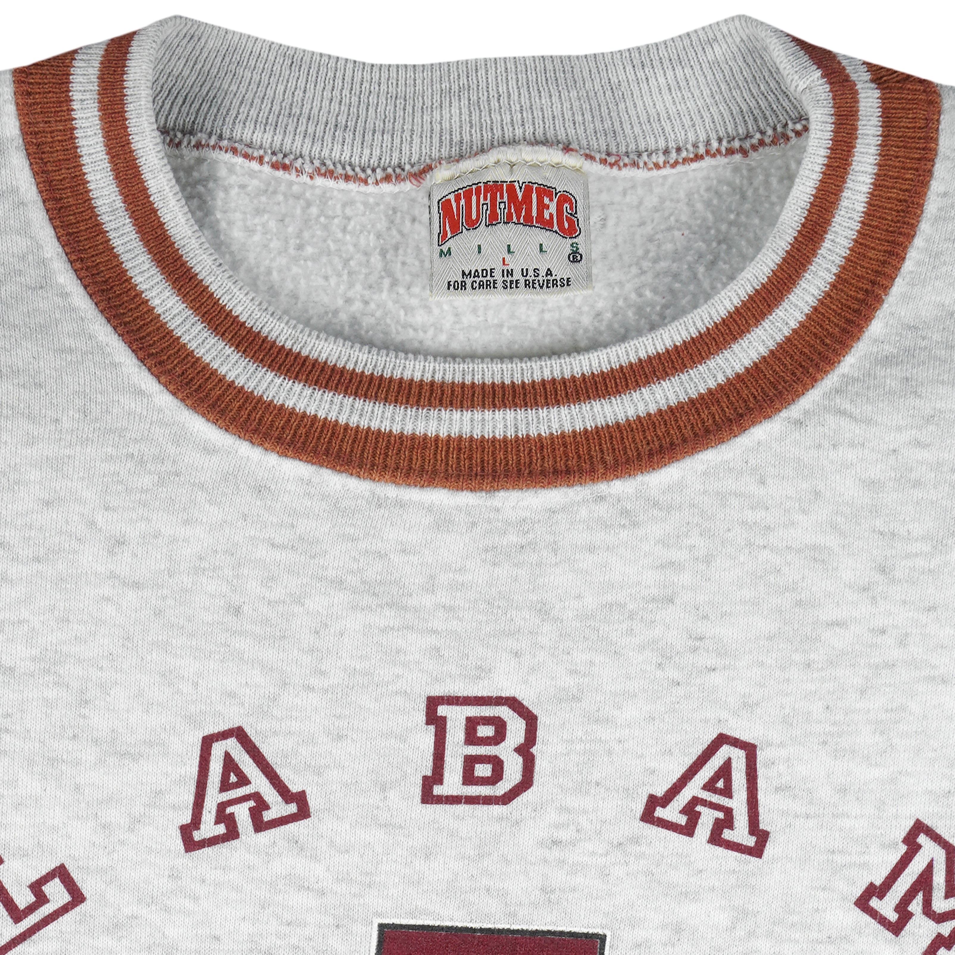 NCAA (Nutmeg) - Alabama Crimson Tide Crew Neck Sweatshirt 1990s Large Vintage Retro Football College