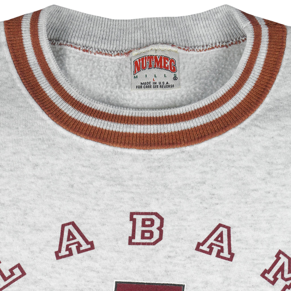 NCAA (Nutmeg) - Alabama Crimson Tide Crew Neck Sweatshirt 1990s Large Vintage Retro Football College