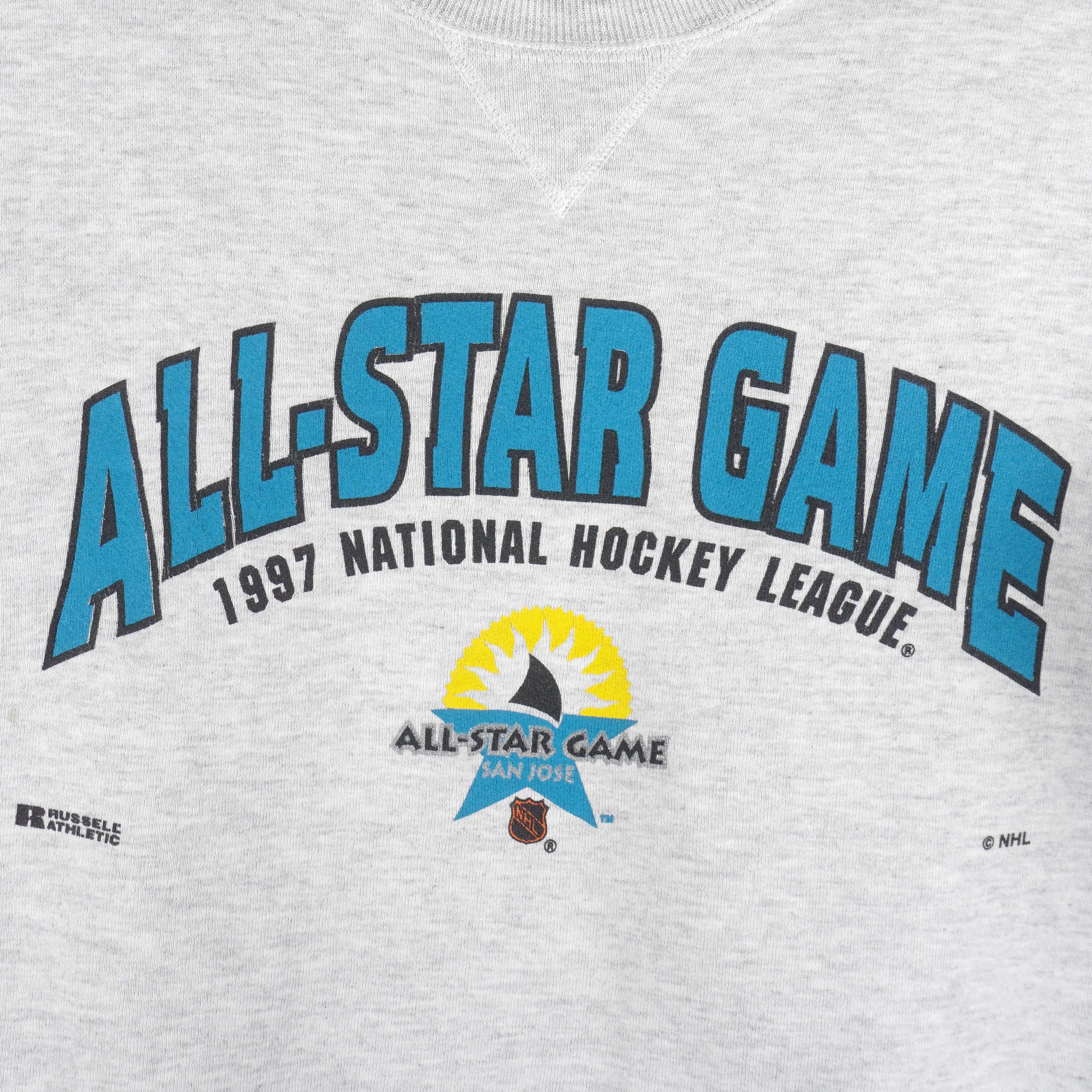 NHL (Russell Athletic) - Hockey All Star Game San Jose Sweatshirt 1997 Large Vintage Retro Hockey