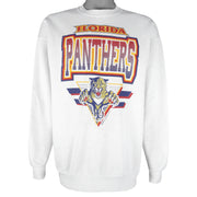 NHL (Ravens) - Florida Panthers Crew Neck Sweatshirt 1990s Large Vintage Retro Hockey