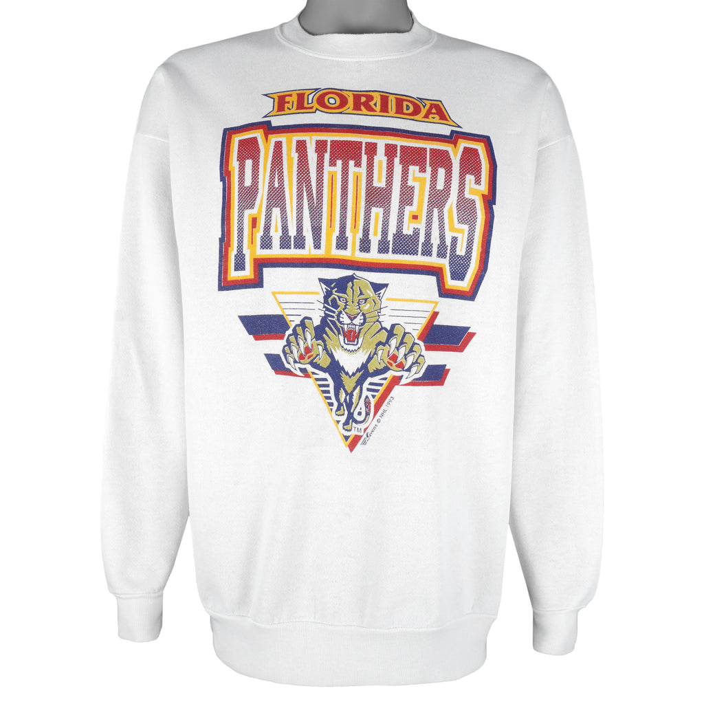 NHL (Ravens) - Florida Panthers Crew Neck Sweatshirt 1990s Large Vintage Retro Hockey