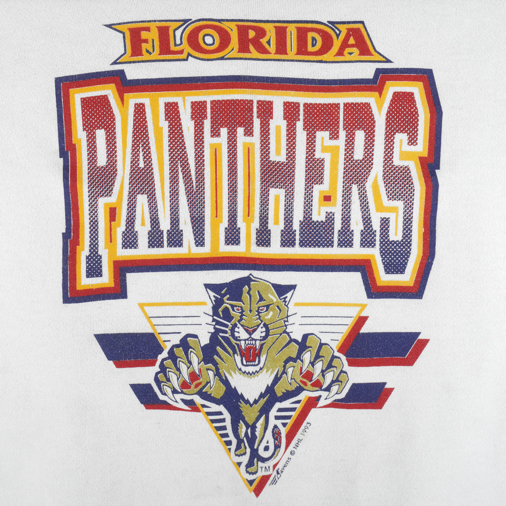 NHL (Ravens) - Florida Panthers Crew Neck Sweatshirt 1990s Large Vintage Retro Hockey