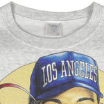 MLB (Delta) - LA Dodgers Hideo Nomo Doctor K No.16 Crew Neck Sweatshirt 1990s Large Vintage Retro