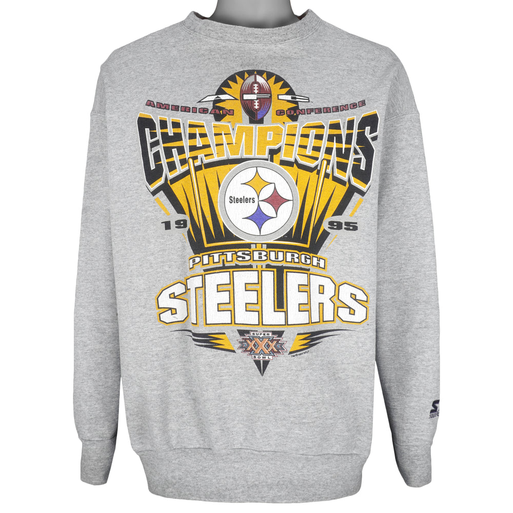 Starter - Pittsburgh Steelers Crew Neck Sweatshirt 1995 X-Large Vintage Retro Football