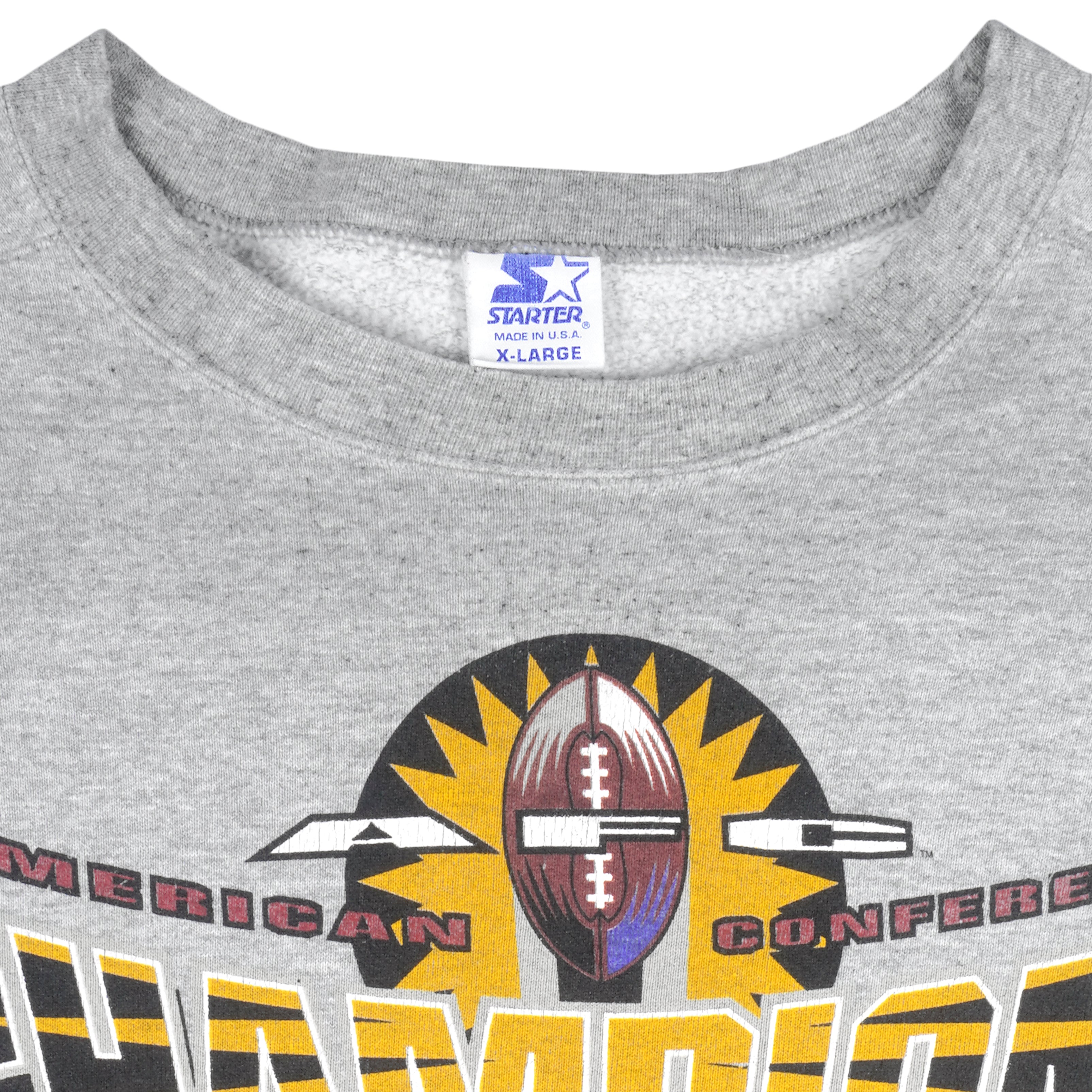Starter - Pittsburgh Steelers Crew Neck Sweatshirt 1995 X-Large Vintage Retro Football