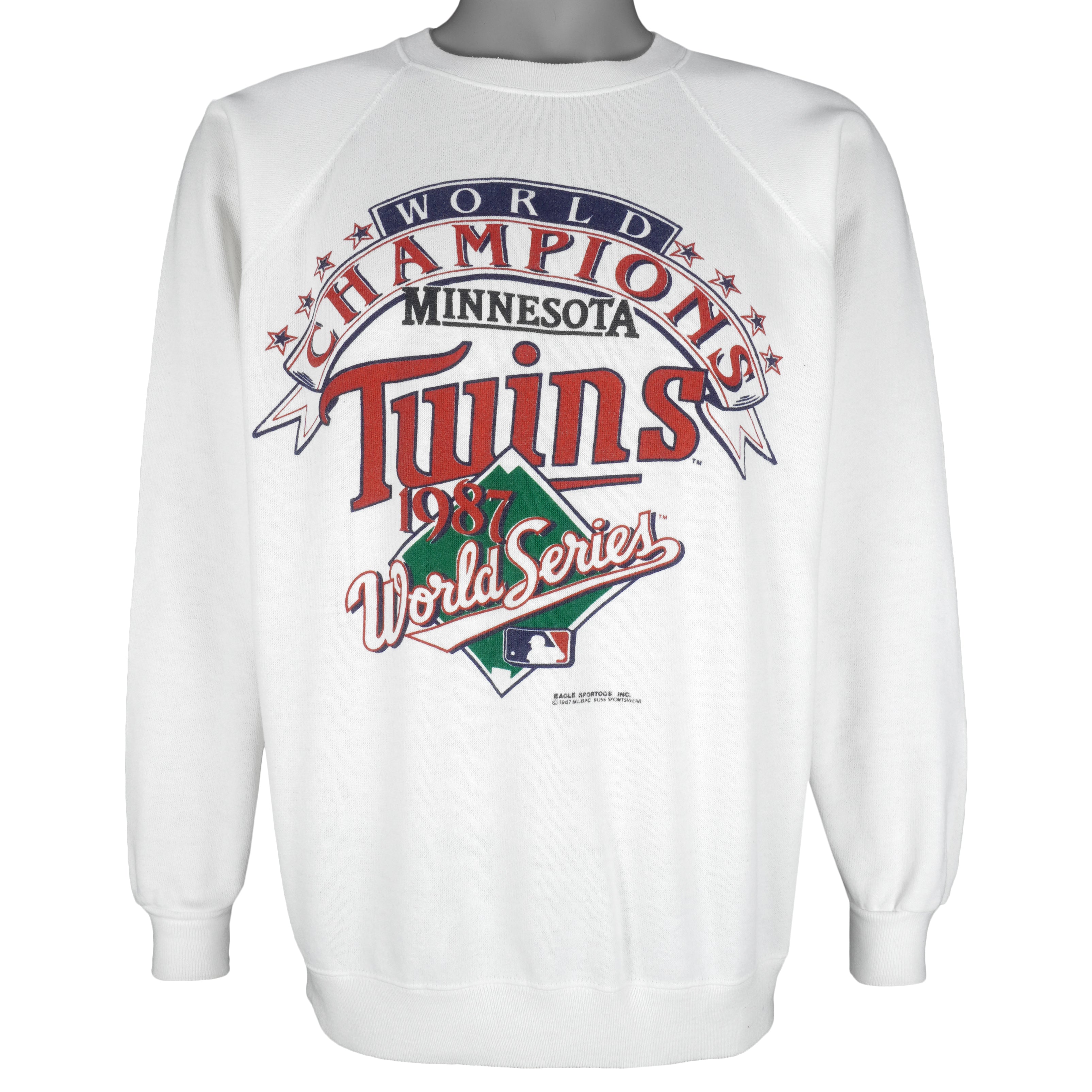MLB (Hanes) - Minnesota Twins world Champions Sweatshirt 1987 Large