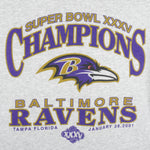 NFL (Delta) - Baltimore Ravens Super Bowl Champions Crew Neck Sweatshirt 2001 X-Large