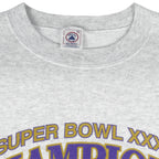 NFL (Delta) - Baltimore Ravens Super Bowl Champions Crew Neck Sweatshirt 2001 X-Large