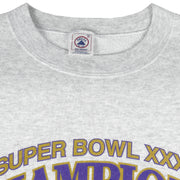 NFL (Delta) - Baltimore Ravens Super Bowl Champions Crew Neck Sweatshirt 2001 X-Large