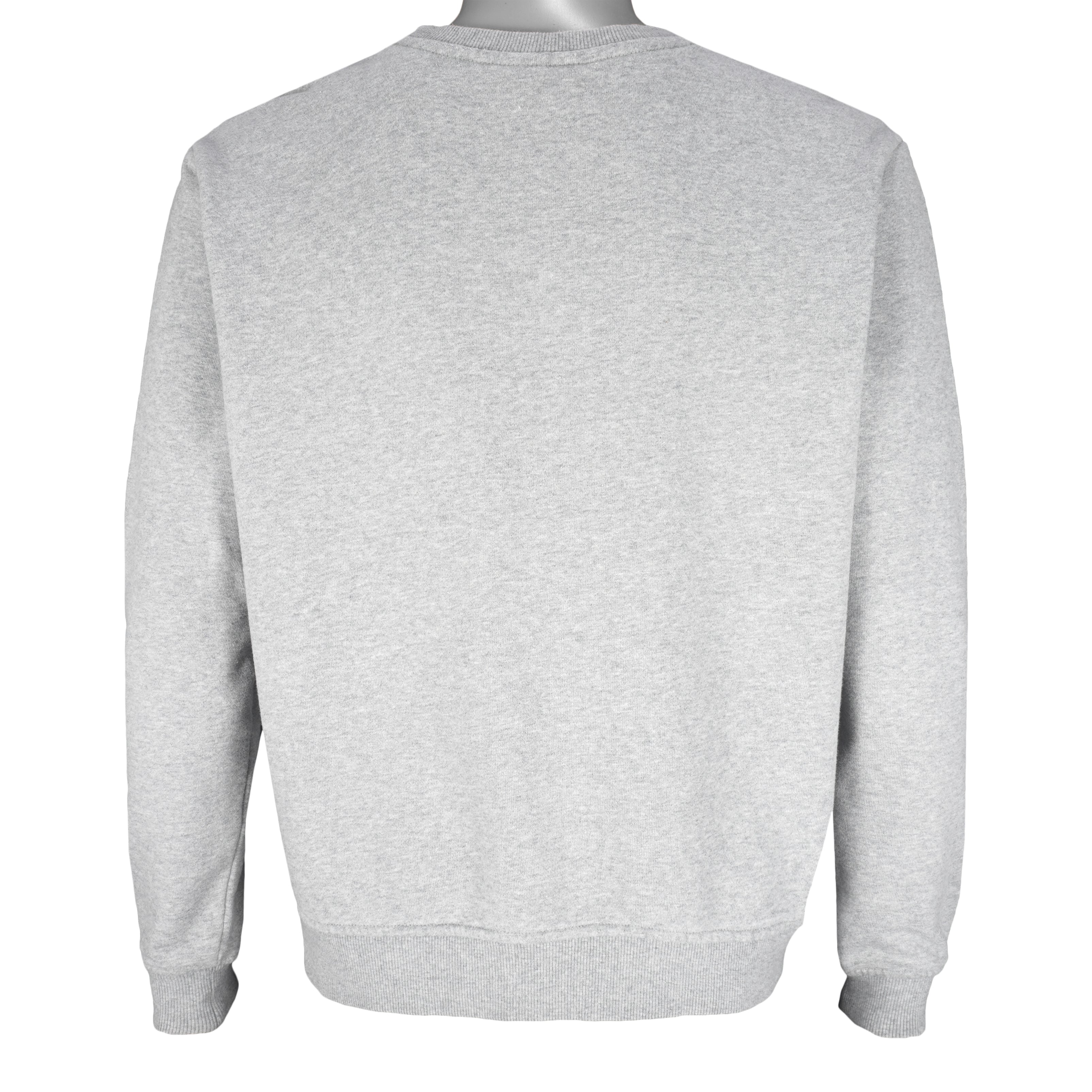 FILA - Grey Classic Crew Neck Sweatshirt 2000s Large Vintage Retro