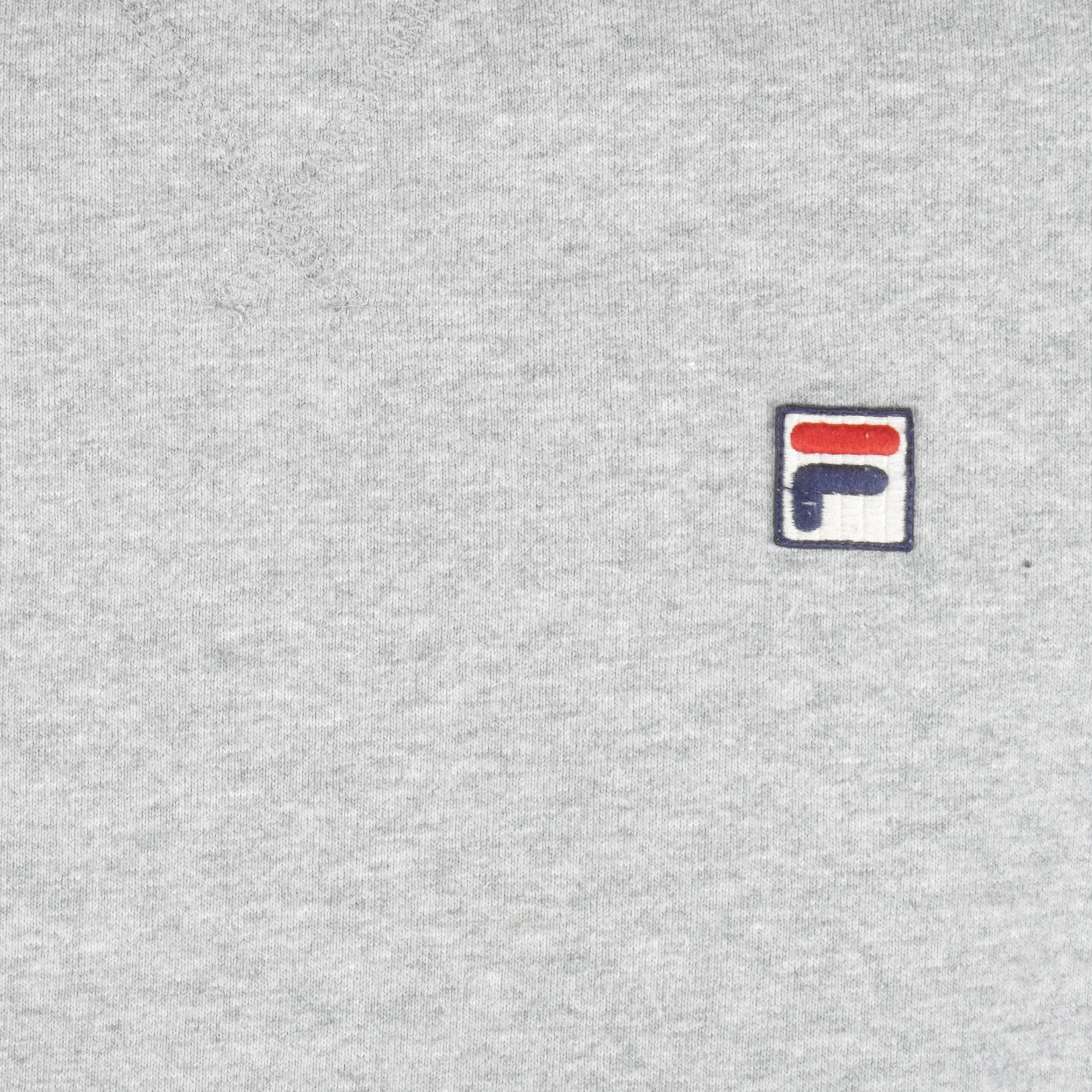FILA - Grey Classic Crew Neck Sweatshirt 2000s Large Vintage Retro
