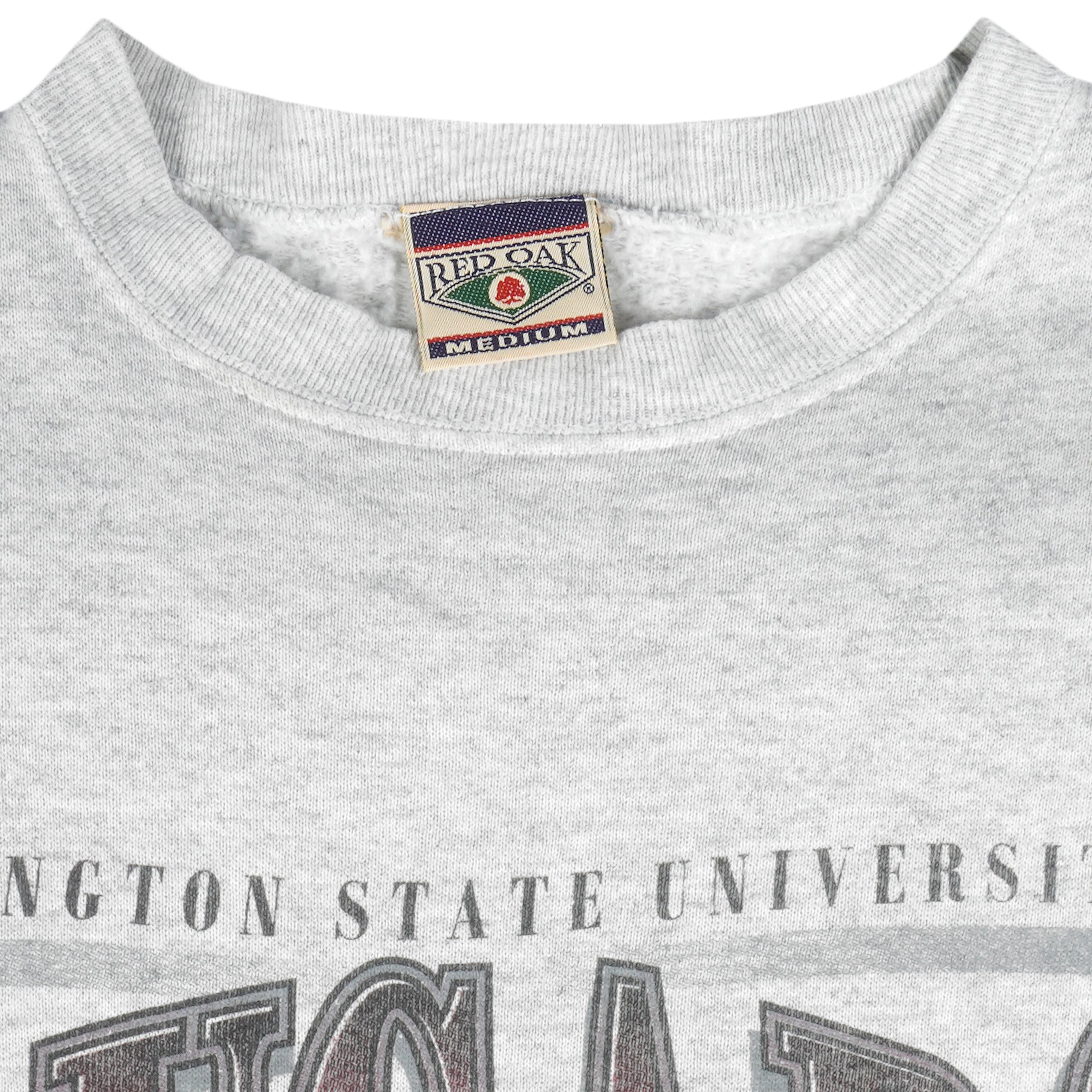 NCAA (Red Oak) - Washington State University Cougars Sweatshirt 1990s Medium Vintage Retro Football College