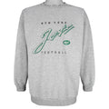 NFL (Logo Athletic) - New York Jets Embroidered Sweatshirt 1990s X-Large Vintage Retro Football