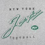 NFL (Logo Athletic) - New York Jets Embroidered Sweatshirt 1990s X-Large Vintage Retro Football