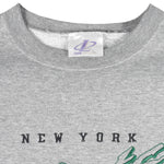 NFL (Logo Athletic) - New York Jets Embroidered Sweatshirt 1990s X-Large Vintage Retro Football