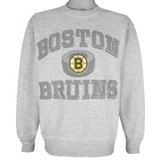 NHL (Pro Player) - Boston Bruins Spell-Out Sweatshirt 1990s Medium Vintage Retro Hockey