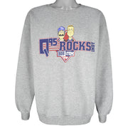 Vintage (Logo Athletic) - Bob & Tom Q95 Rocks Indy Caricature Sweatshirt 1990s X-Large