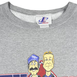 Vintage (Logo Athletic) - Bob & Tom Q95 Rocks Indy Caricature Sweatshirt 1990s X-Large
