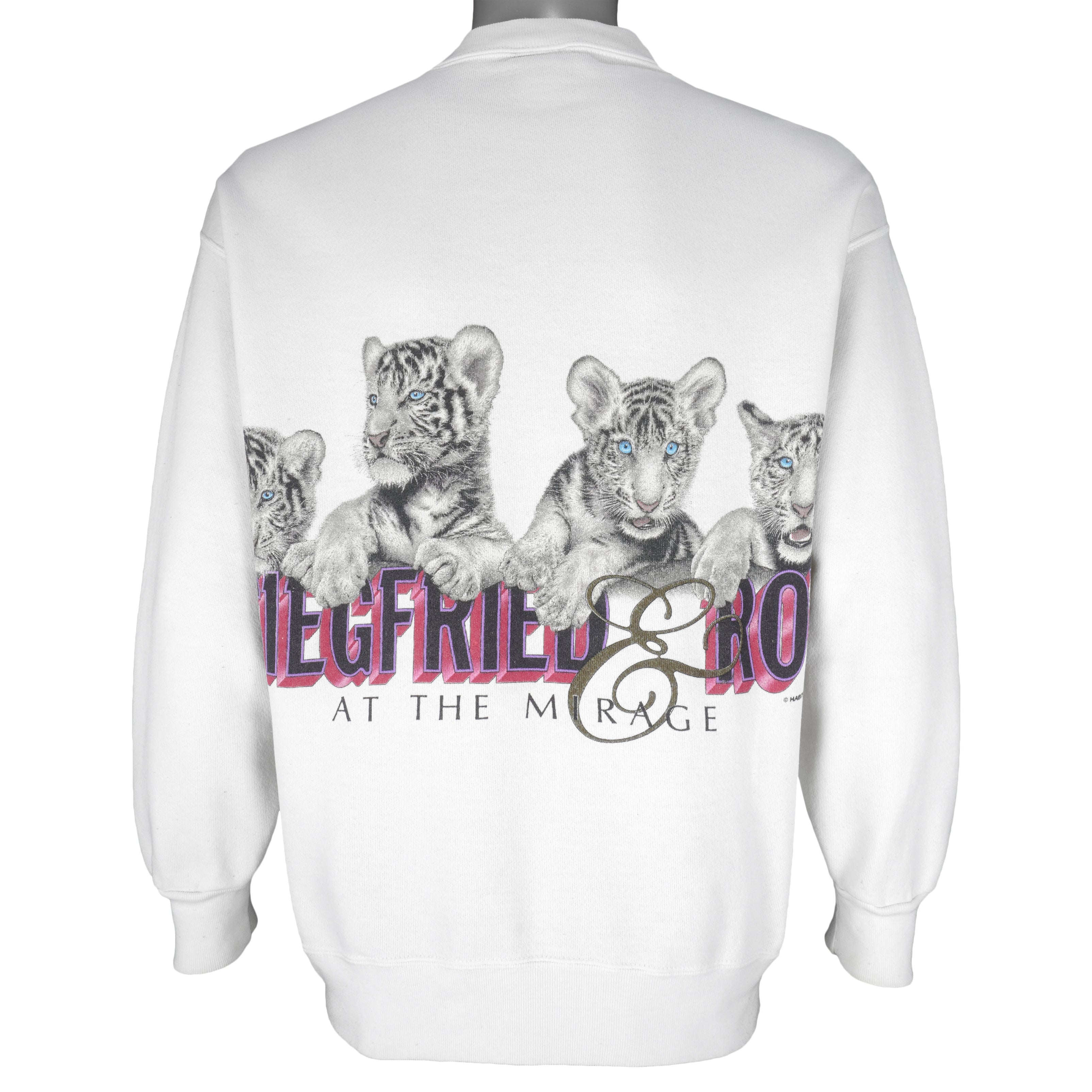 Vintage (Habitat) - Siegfried & Roy At The Mirage Crew Neck Sweatshirt 1990s Large Vintage Retro